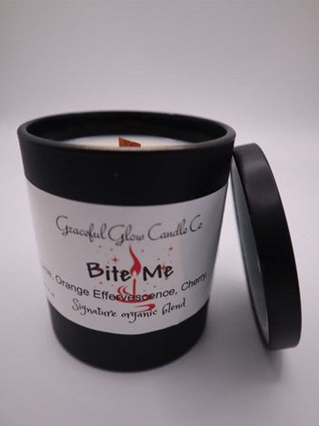 Graceful Glow Candle Co Bite Me scented soy candle.