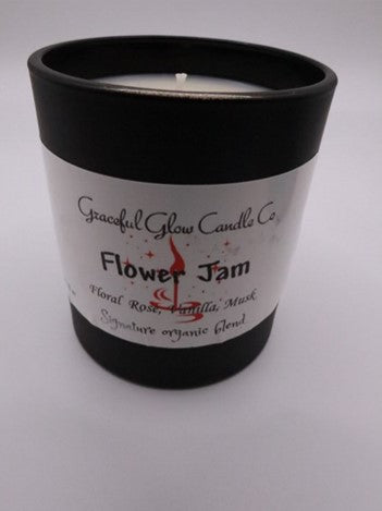 Graceful Glow Candle Co Flower Jam scented soy candle.