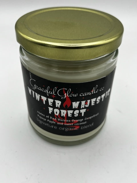 Majestic Winter Forest Soy Candle