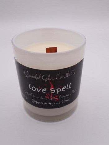 Graceful Glow Candle Co Love Spell scented soy candle.