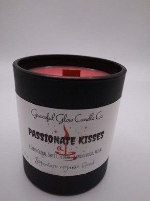 Graceful Glow Candle Co Passionate Kisses  scented soy candle.